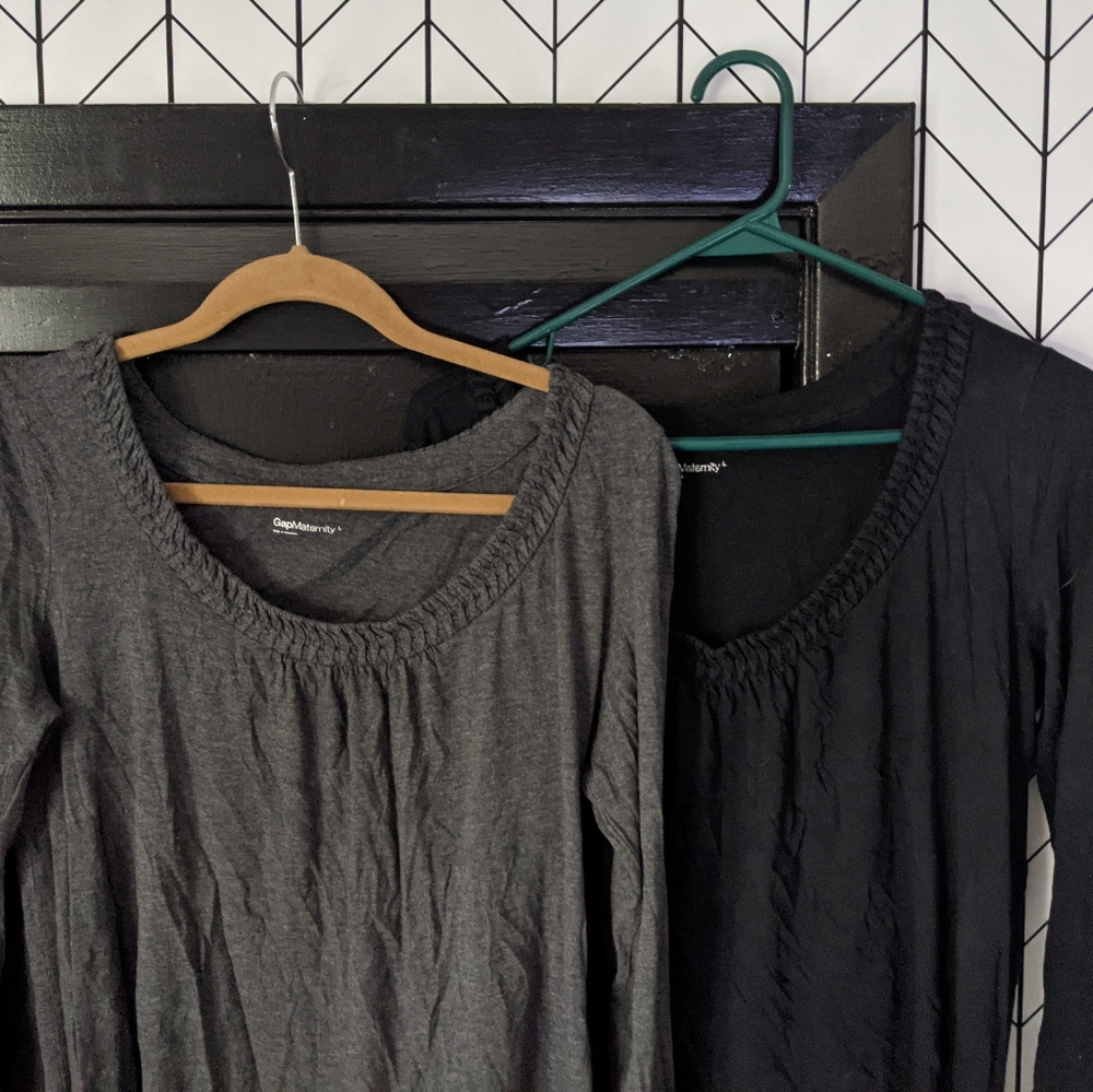 Gap Maternity Scoop Neck Shirts